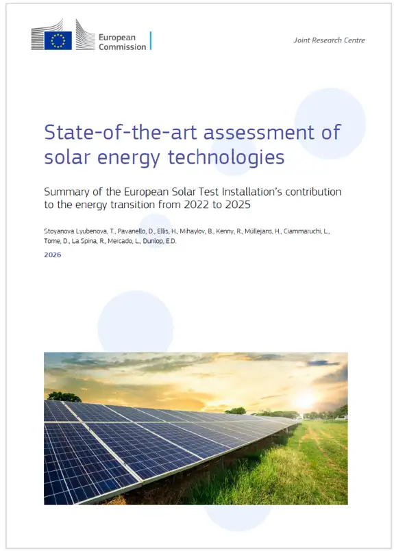 State-of-the-art assessment of solar energy technologies / EC 2026